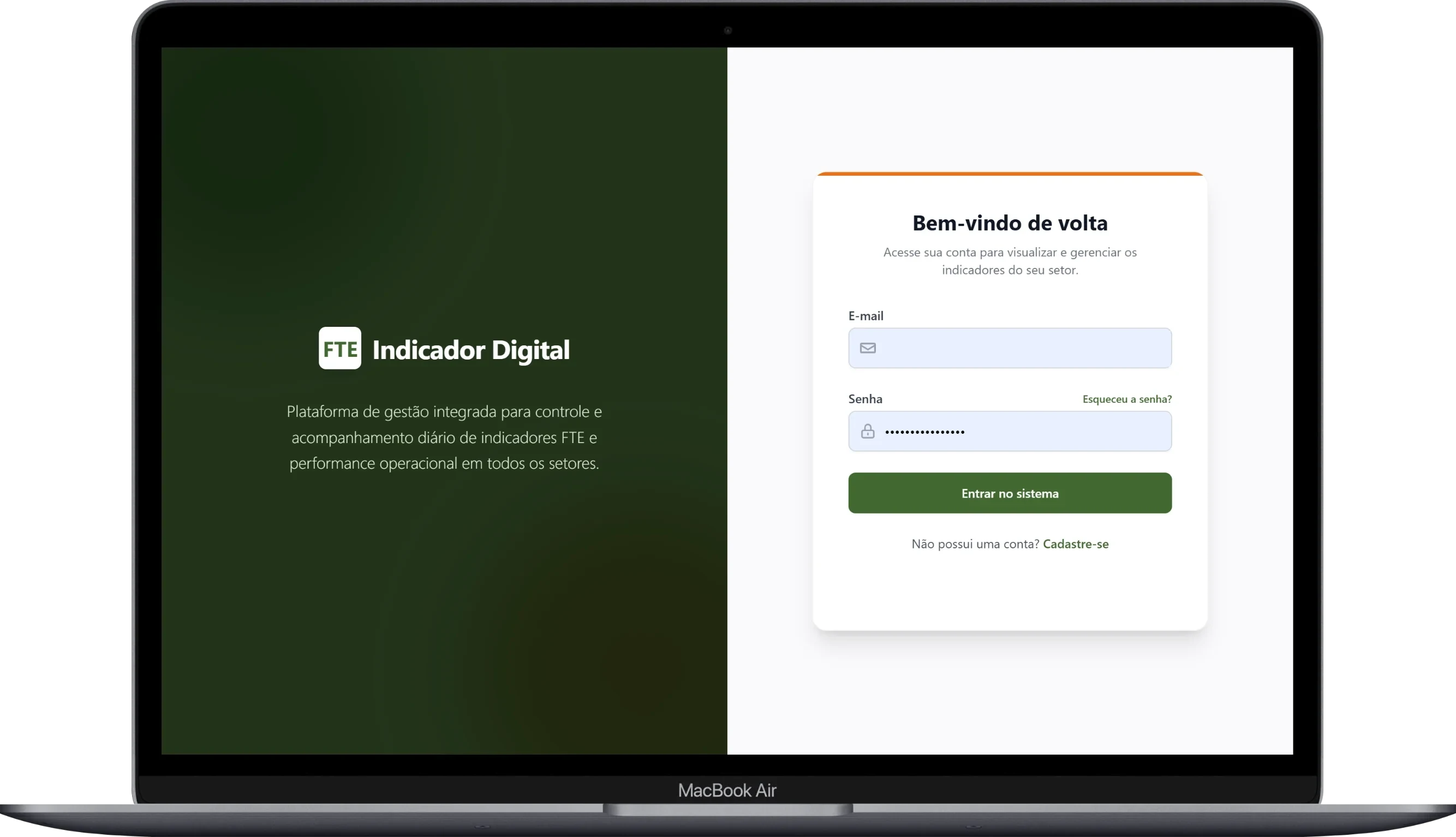 Prévia do projeto FTE Indicador Digital